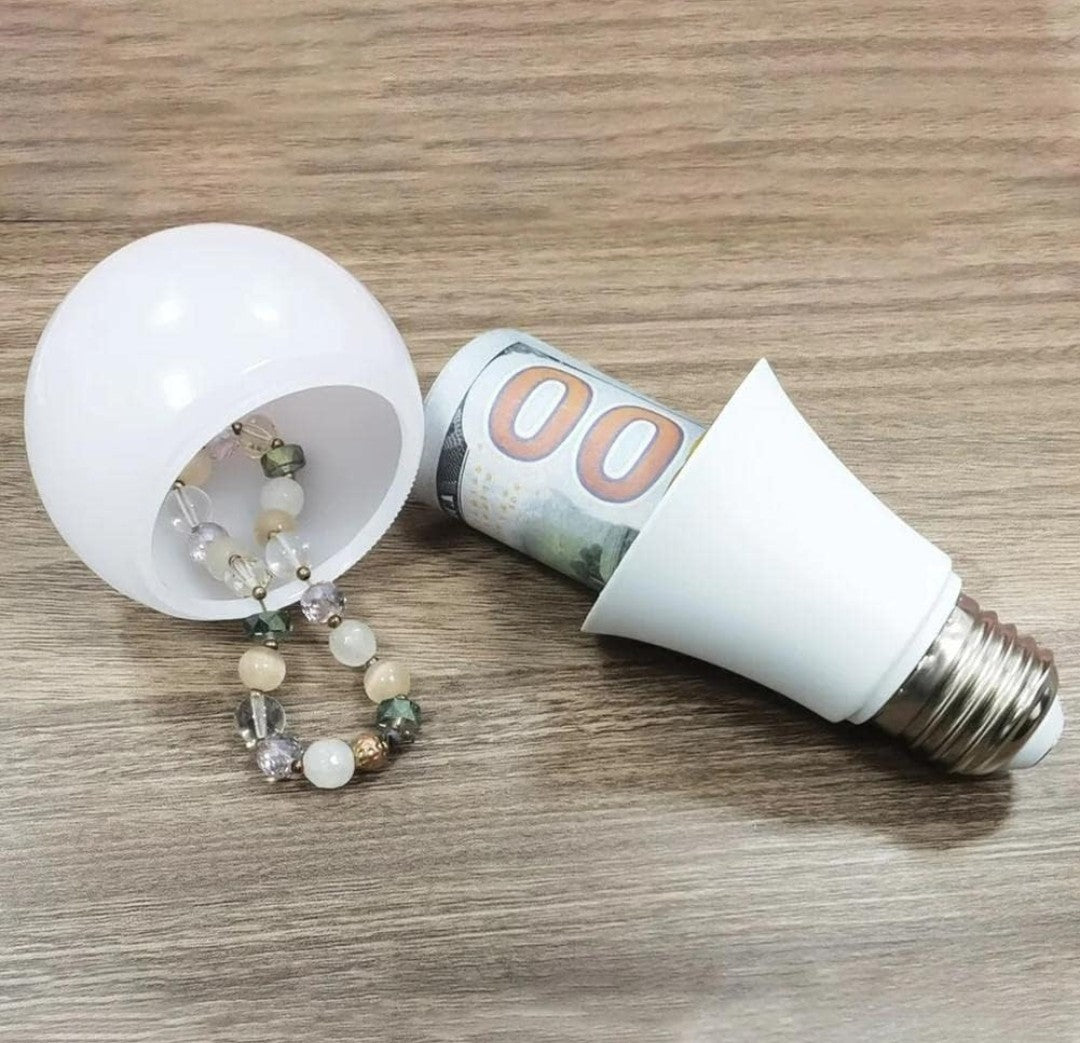 Ampoule cache bijoux/billets